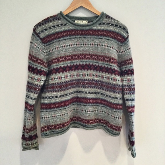 Eddie Bauer Sweaters - Eddie Bauer Fair Isle Wool Sweater